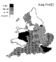 Distribution of RALPH(E)